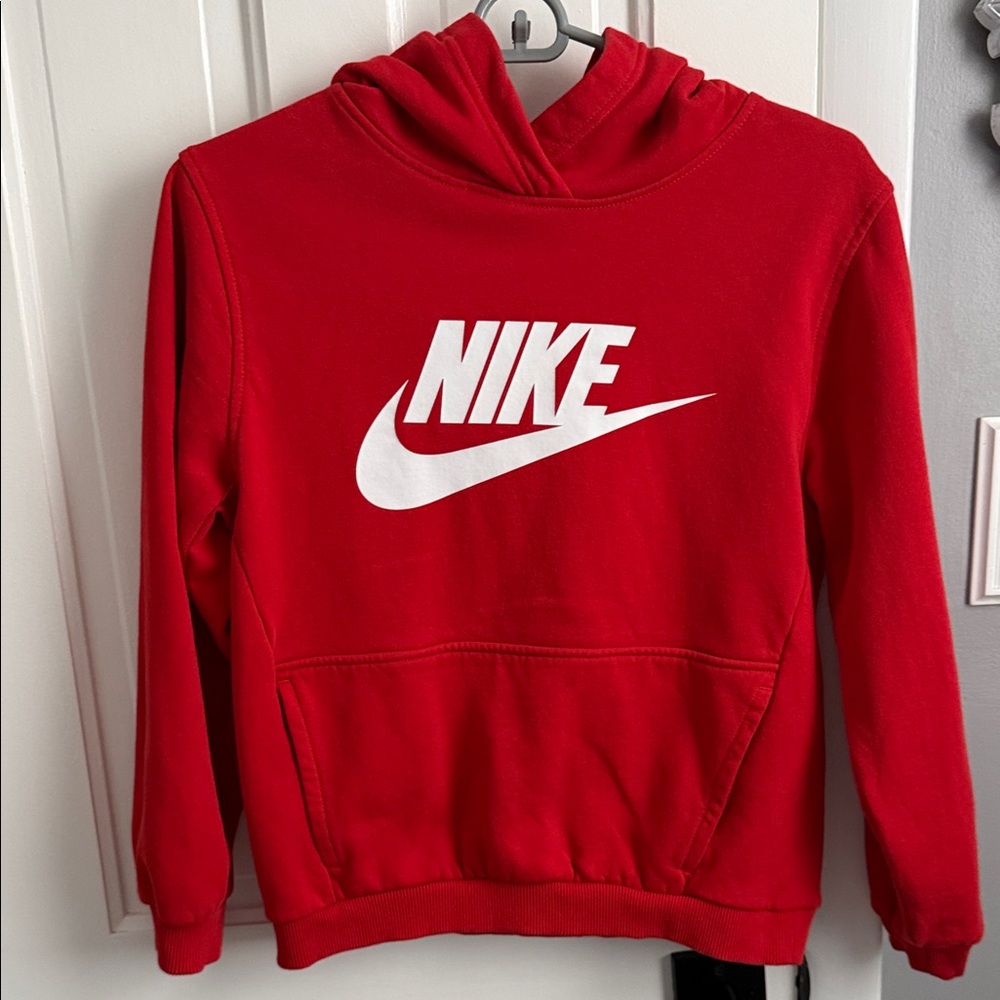 Nike  Red Pullover Hoodie